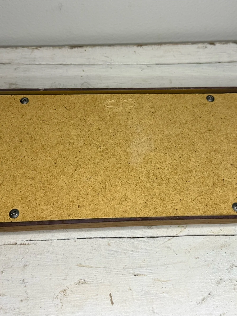 1970s Homco Faux Bamboo Wood, Brown Rectangular Mirror, Made in USA, Wall Hangin